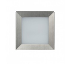 Oprawa elewacyjna Su-ma Mur-LED-inox D 3000K 3,5W kwadratowy srebrny